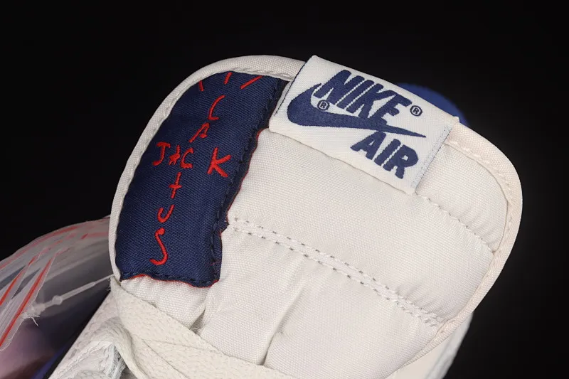 All categories Air Jordan Jordan series basketball shoes Air Jordan 1 Low Travis Scott x Air Jordan 1 Low AJ1 Joe 1 white and blue inverted low-top cultural sneakers DM7866-166